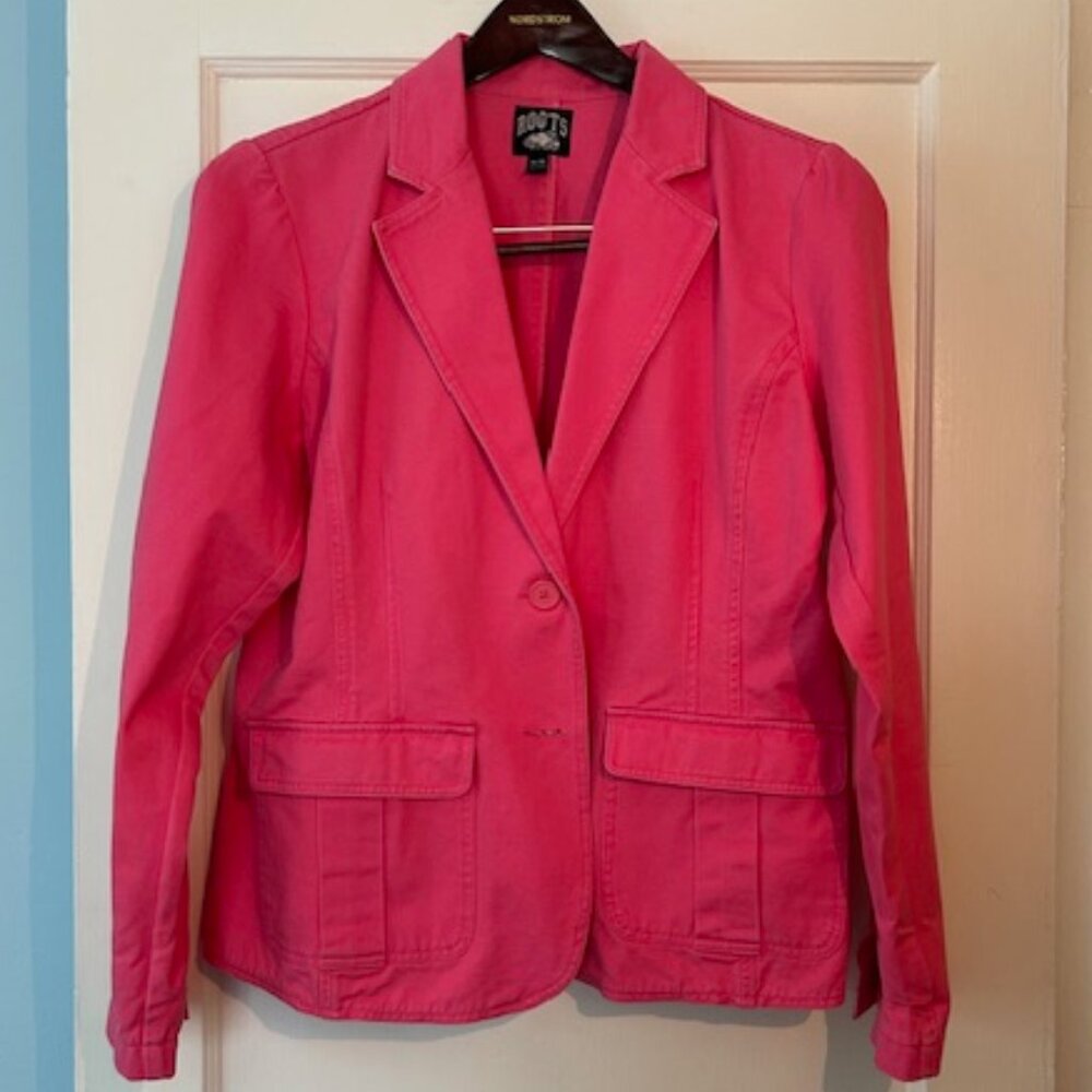 Pink Cotton Blazer